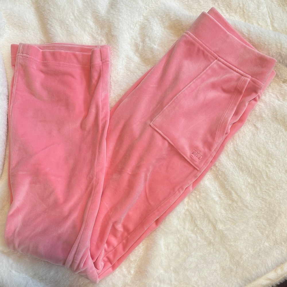 Juicy Couture Pink Velour Track Pants S
